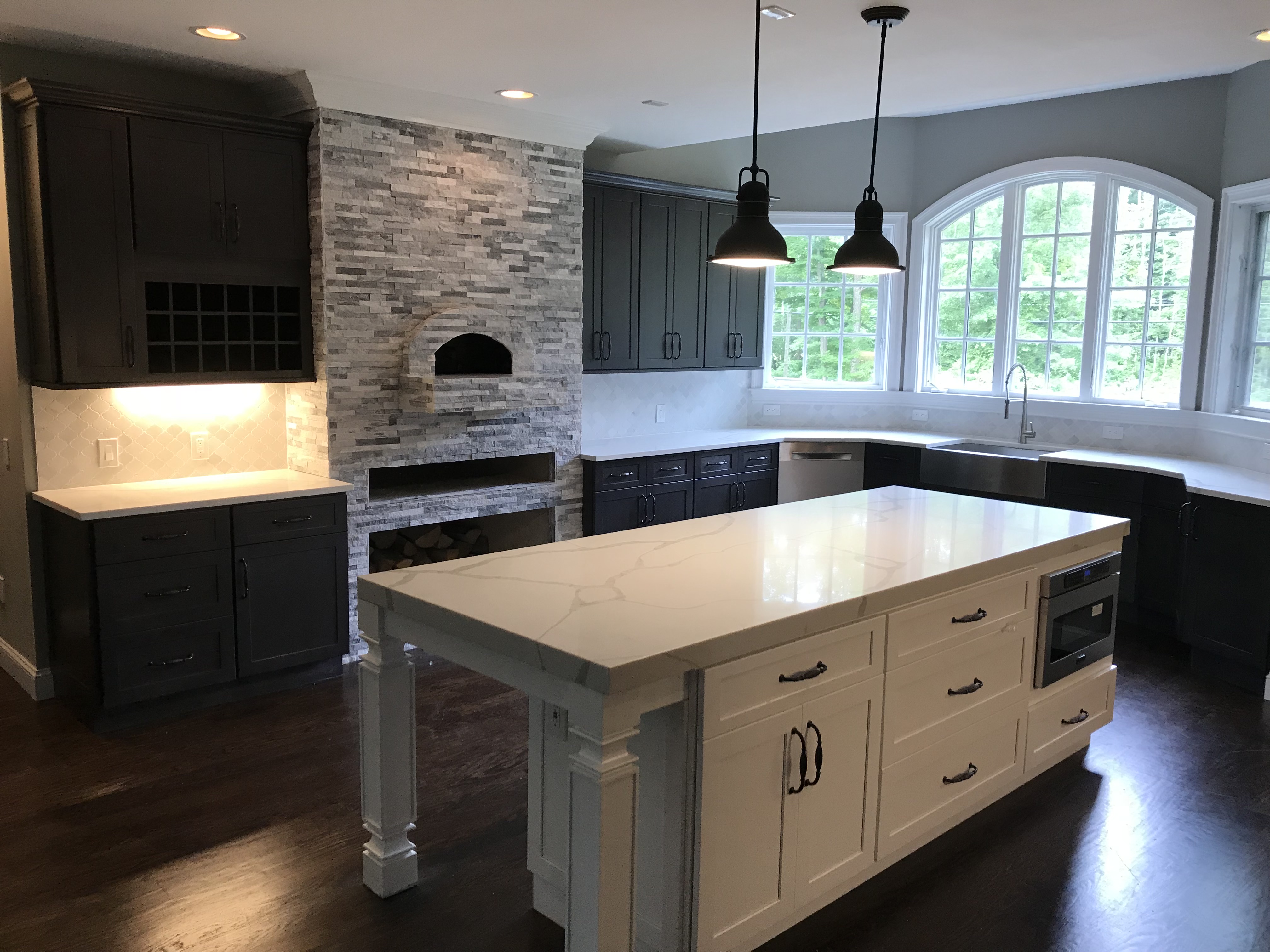 Dark Wood Kitchen